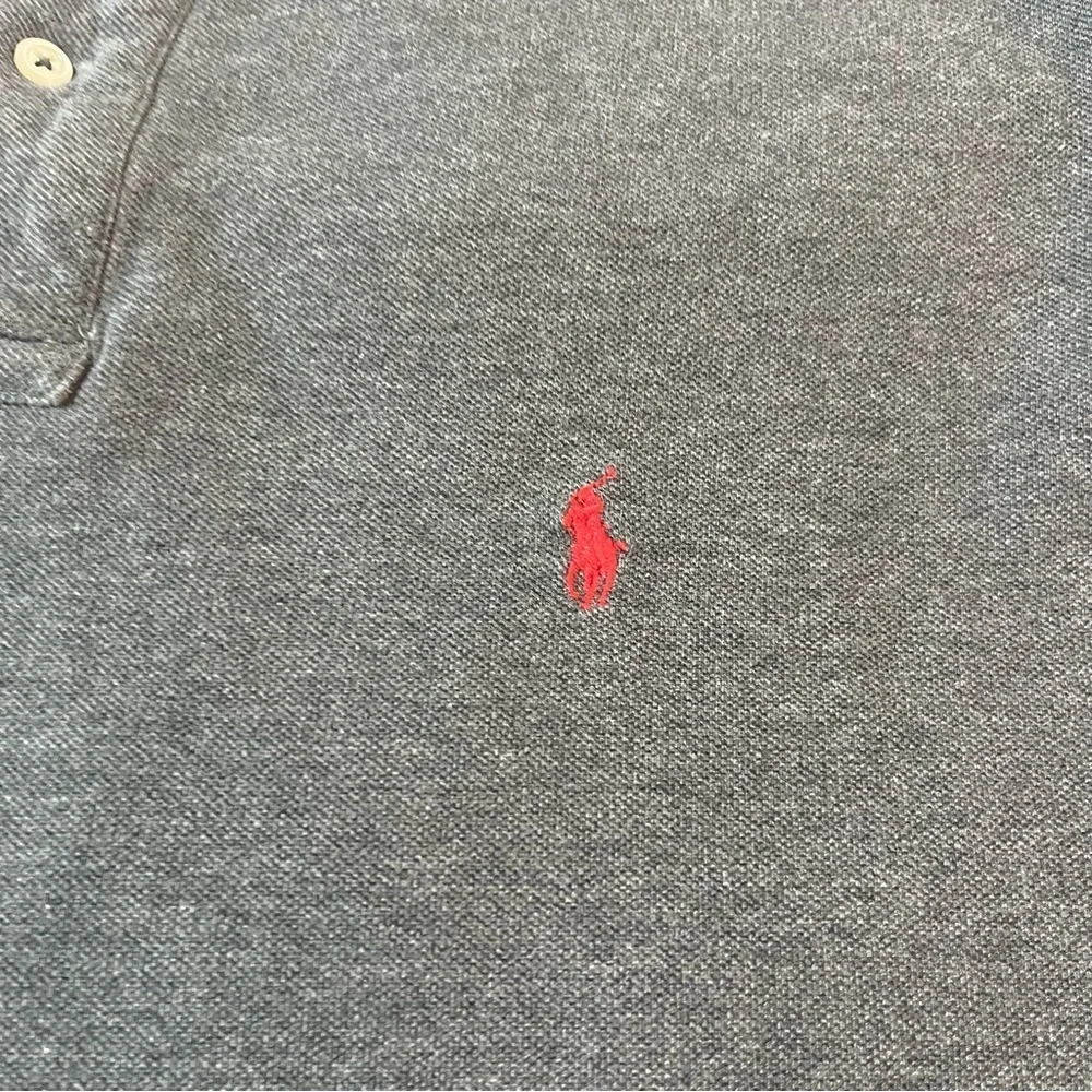 Polo Ralph Lauren Classic Cotton Piqué Short Sleeve Shirt Dark Heather Grey XXL